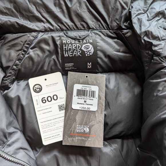 Mountain Hardware Glacial Storm Jacket - Black Medium, M - Picture 6 of 6